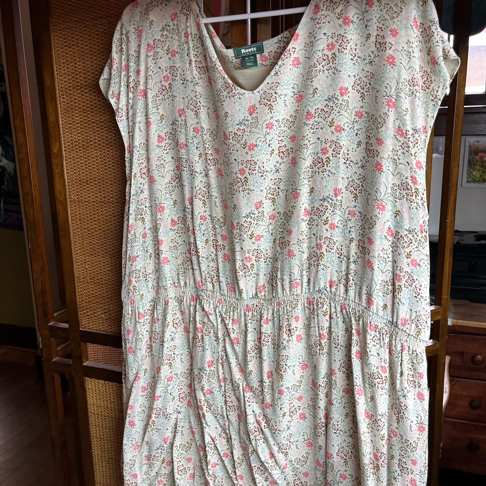Roots Floral Rayon Dress